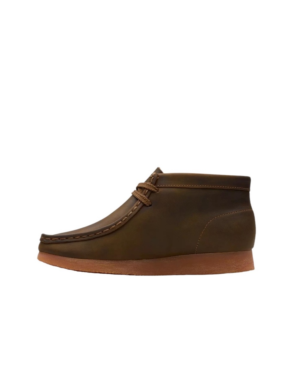 NEW Clarks Originals Wallabee Beeswax Boot Kid Brown Oily Leather Size 12